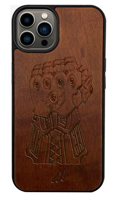 Buy Infinity Gauntlet - Dark Shade Wooden Phone Case for iPhone 13 Pro Phone Cases & Covers Online