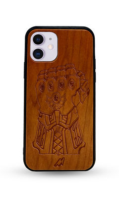 Buy Infinity Gauntlet - Light Shade Wooden Phone Case for iPhone 11 Phone Cases & Covers Online