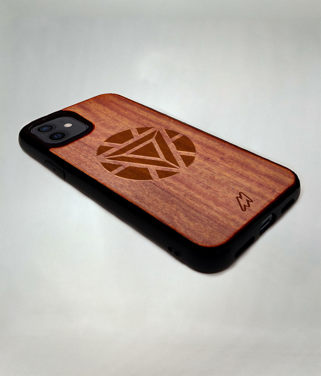 Buy Arc Reactor Mark I Dark Shade Wooden Case for iPhone 12 Online