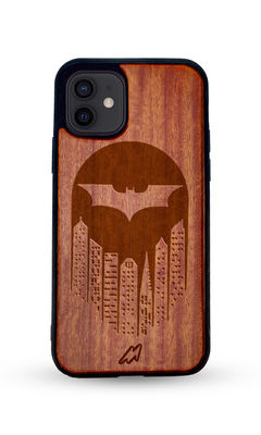 Buy Bat Signal - Dark Shade Wooden Phone Case for iPhone 12 Phone Cases & Covers Online