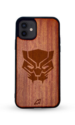 Buy Black Panther Logo - Dark Shade Wooden Phone Case for iPhone 12 Phone Cases & Covers Online