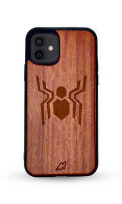 Buy Far From Home Spider - Dark Shade Wooden Phone Case for iPhone 12 Phone Cases & Covers Online