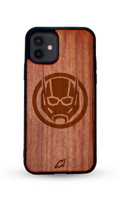 Buy Logo Antman - Dark Shade Wooden Phone Case for iPhone 12 Phone Cases & Covers Online